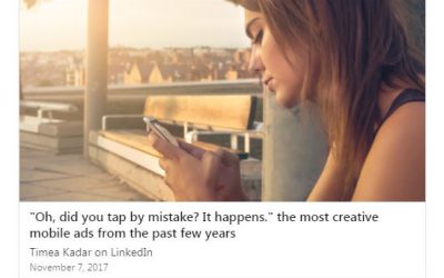 “Oh, did you tap by mistake? It happens.” the most creative mobile ads from the past few years